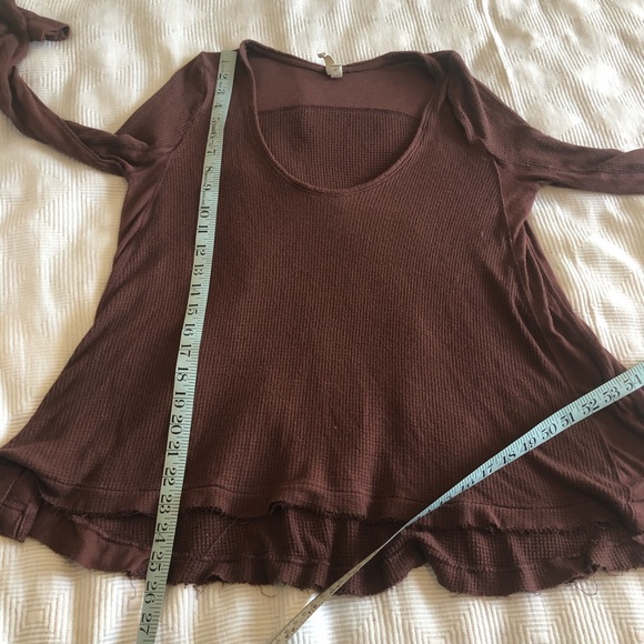We The Free Burgundy Oversized Thermal Top - Picture 6 of 8